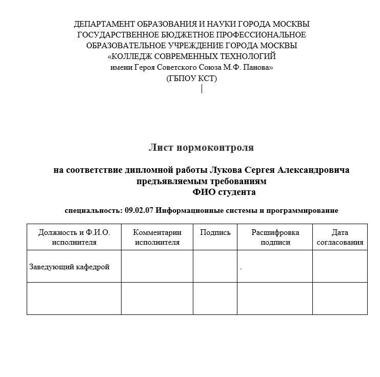Пример
